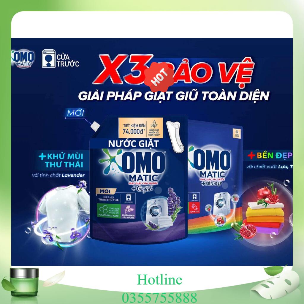 Omo Nước Giặt Matic Cửa Trước Túi 3.6 kg