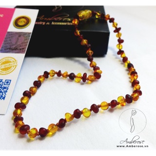 Vòng cổ amber mẫu đặc biệt size 34cm