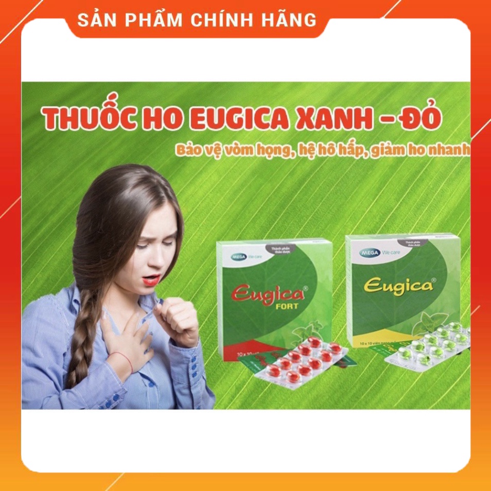 Thảo dược Eugica giảm ho - Vỉ 10 viên - ho dầu
