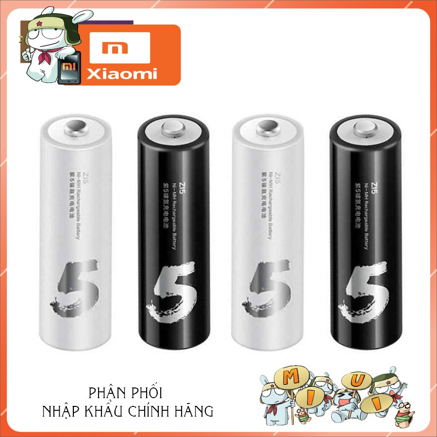 Pin sạc AA ZMI xiaomi- Sạc lại được lên đến 1500 lần