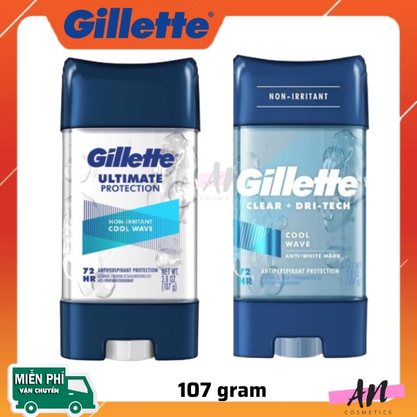 Lăn nách nam Gillette / Gel khử mùi nách nam khử mùi 72h hàng Mỹ