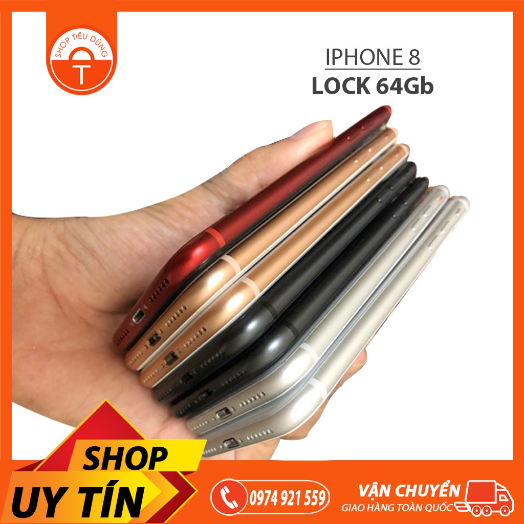 [Mã ELMS05 giảm 5% đơn 300k]Điện Thoại iPhone 8 Lock Mỹ 64Gb Mới Likenew