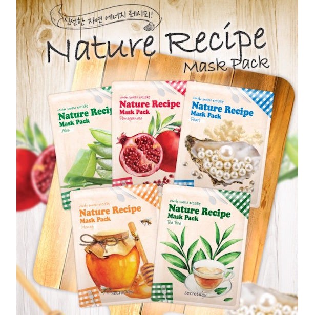 Mặt Nạ Dưỡng Da Secret Key Nature Recipe Mask Pack