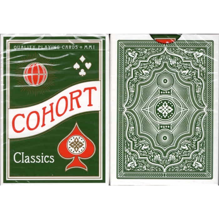 Bài tây ảo thuật chính hãng từ Mỹ : Green Cohorts (Luxury-pressed E7) Playing Cards