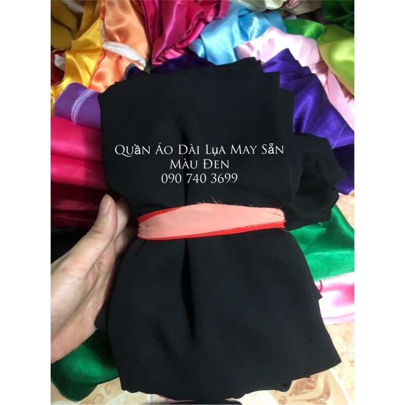 Quần Áo Dài Lụa May Sẵn Ống 30cm thướt tha và rất đẹp (may 1 lớp hơi mỏng)