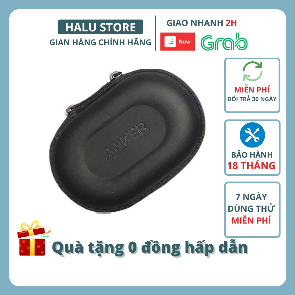 Hộp đựng phụ kiện thoại ANKER cáp sạc tai nghe jack chuyển - halustore