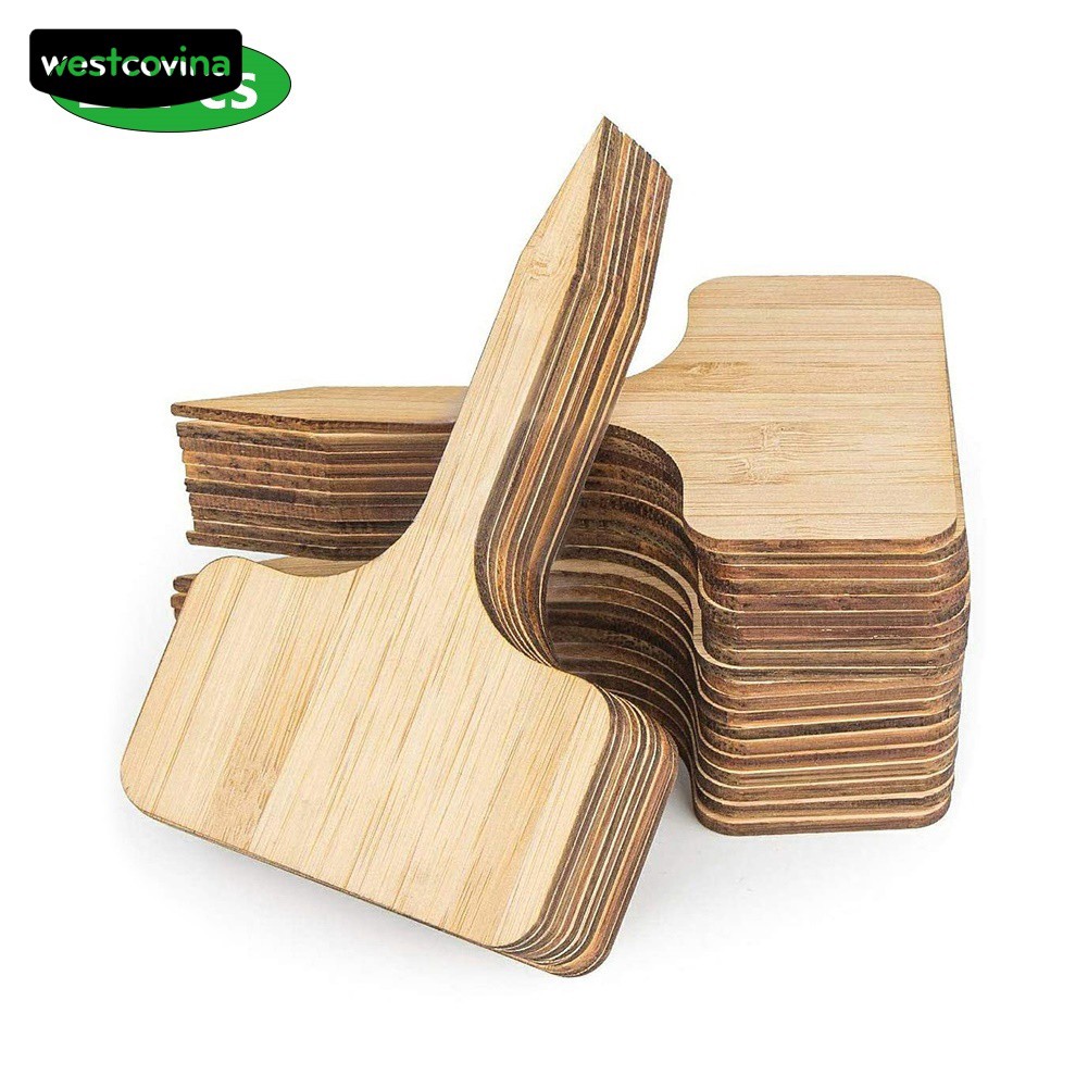 Bộ 20 Thẻ Tên Đánh Dấu Chậu Cây Bằng Tre
