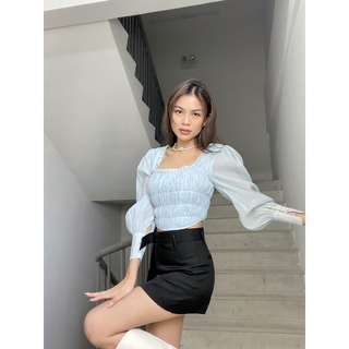 Áo nhún thân cổ U