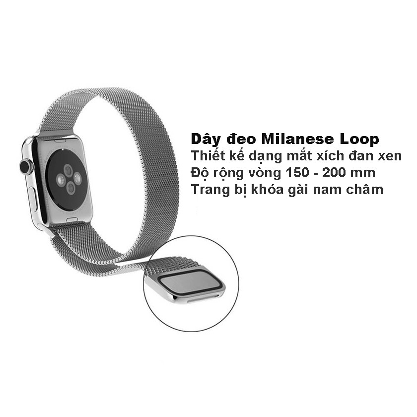 Dây Đeo Kim Loại Chống Gỉ Cho Đồng Hồ Thông Minh Apple Watch Serise 1 2 3 4 5