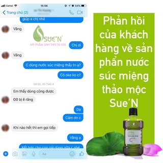 Nước súc miệng thảo mộc SUE'N