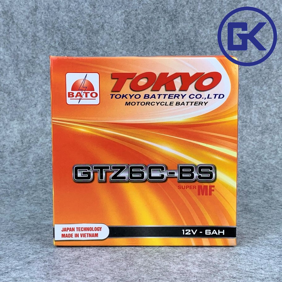 Ắc quy xe máy khô TOKYO 12V - 6Ah cao