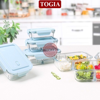 Hộp Cơm Thủy Tinh 1-2-3 Ngăn, Hộp Cơm Văn Phòng Chia Ngăn Đựng Thức Ăn Cao Cấp, Tiện Lợi Quay Được Trong Lò Vi Sóng 1 Lí