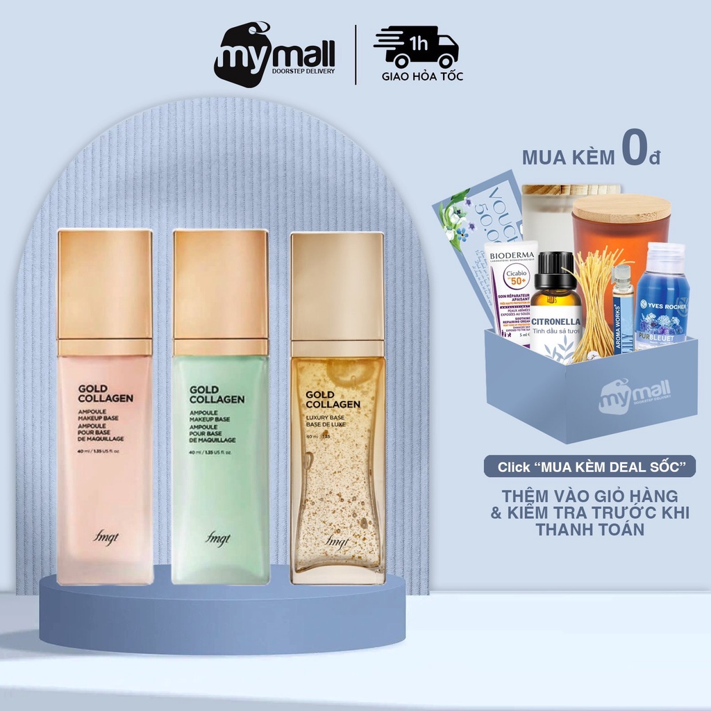 Kem Lót Collagen Thefaceshop Fmgt Gold Collagen Ampoule Makeup Base SPF30 PA++ 40ml