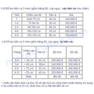 Đồ len nàng tiên cá cho bé gái
