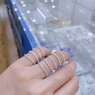 Nhẫn Bạc Đính Đá💝FREESHIP💝Nhẫn Bạc Gắn Đá