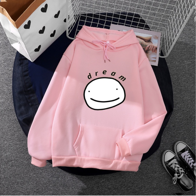 Áo Hoodie Dáng Rộng Tay Dài Hở Vai In Họa Tiết Game Minecraft Độc Đáo