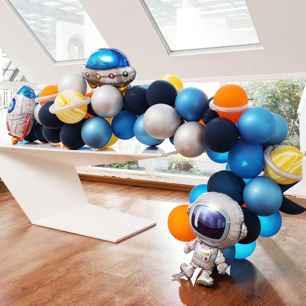 Bong bóng nhôm hình phi hành gia bay UFO 3D