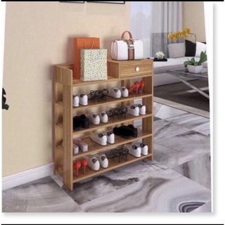 Kệ Giày 5 Tầng Có Ngăn,Gỗ MDF Tủ giày