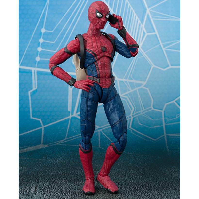 Mô Hình Figure Phim Marvel Spiderman người nhện balo 15cm có khớp