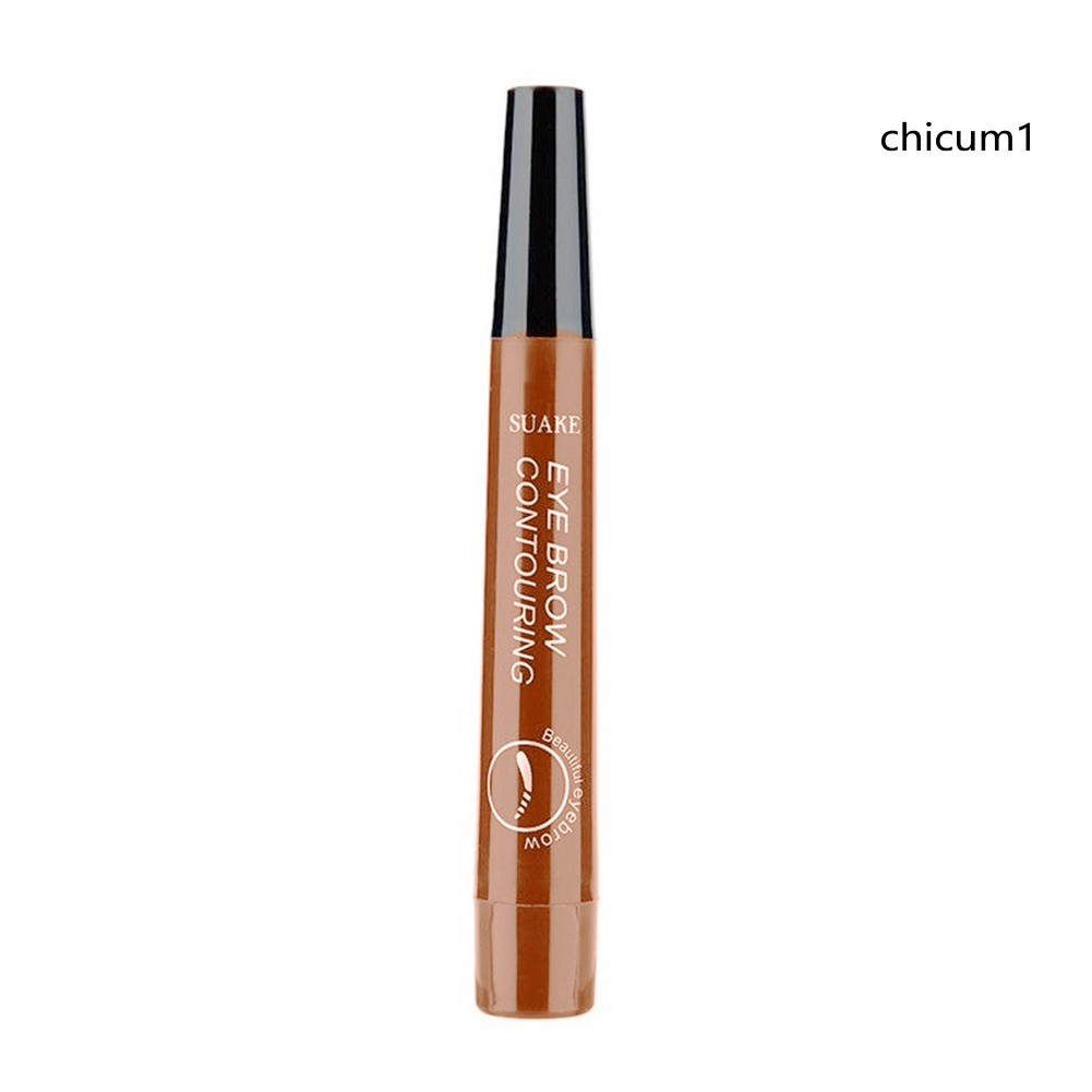 Bút Kẻ Chân Mày Chia 4 Nhánh Kháng Nước Bền Màu Độc Đáo