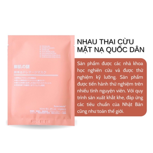 01 Mặt nạ nhau thai cừu nhật mask giấy rwine dưỡng da dưỡng ẩm 40ml | BigBuy360 - bigbuy360.vn
