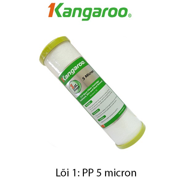 Combo 3 Lõi Lọc Nước Số 1 Kangaroo { Hàng chính hãng } - PP 5 Micron ( Lõi Lọc Thô )