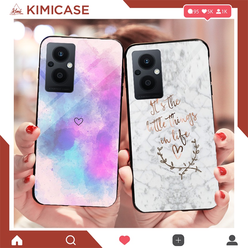ỐP OPPO RENO 7 5G , RENO 7Z 5G KÍNH CƯỜNG LỰC BỘ NỮ