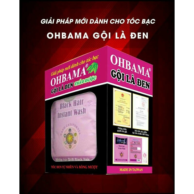 Gội Dược Liệu Gội Là Đen OHBAMA