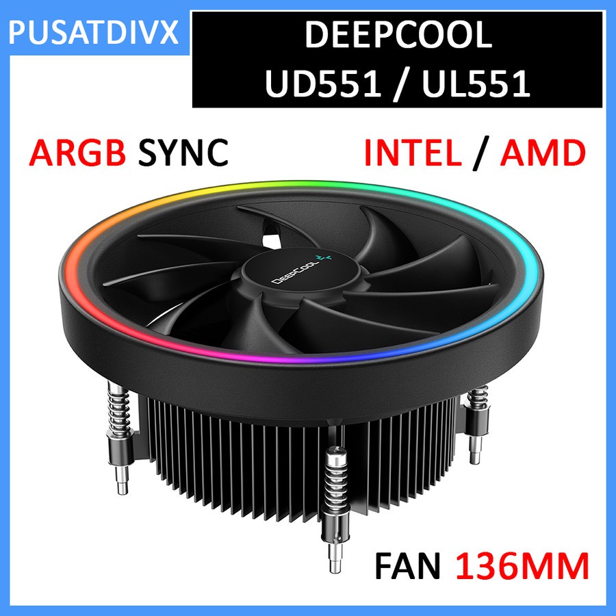 DEEPCOOL Thiết bị khuếch đại âm thanh Depcool UD551 UL551 ARGB 5V HSF AMD CPU màu RGB - INTEL UL551