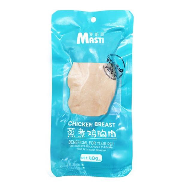 STHA- (gói 40gr) Thịt gà hấp mềm ăn liền- đồ ăn thưởng cho chó và mèo bánh thưởng cho thú cưng ăn