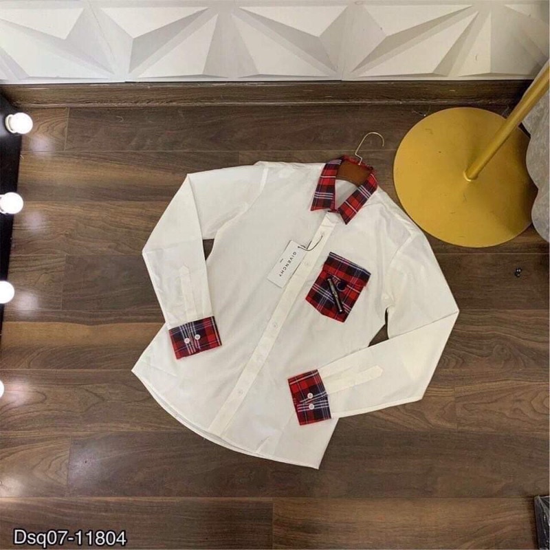 “ HOTREND “ Sơ Mi Trắng Cao Cấp - Áo Sơ Mi Trắng Nam Thêu Hoạ Tiết New