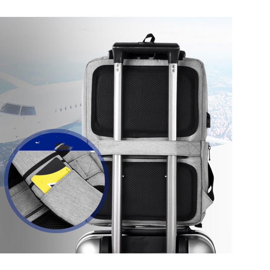 Balo laptop 17.3 inh đa chức năng cao cấp phong cách mới