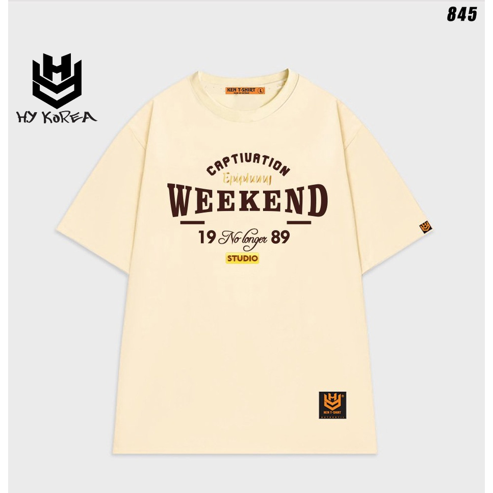 Áo thun tay lỡ form rộng unisex Epiphany Weekend 845 HY KOREA