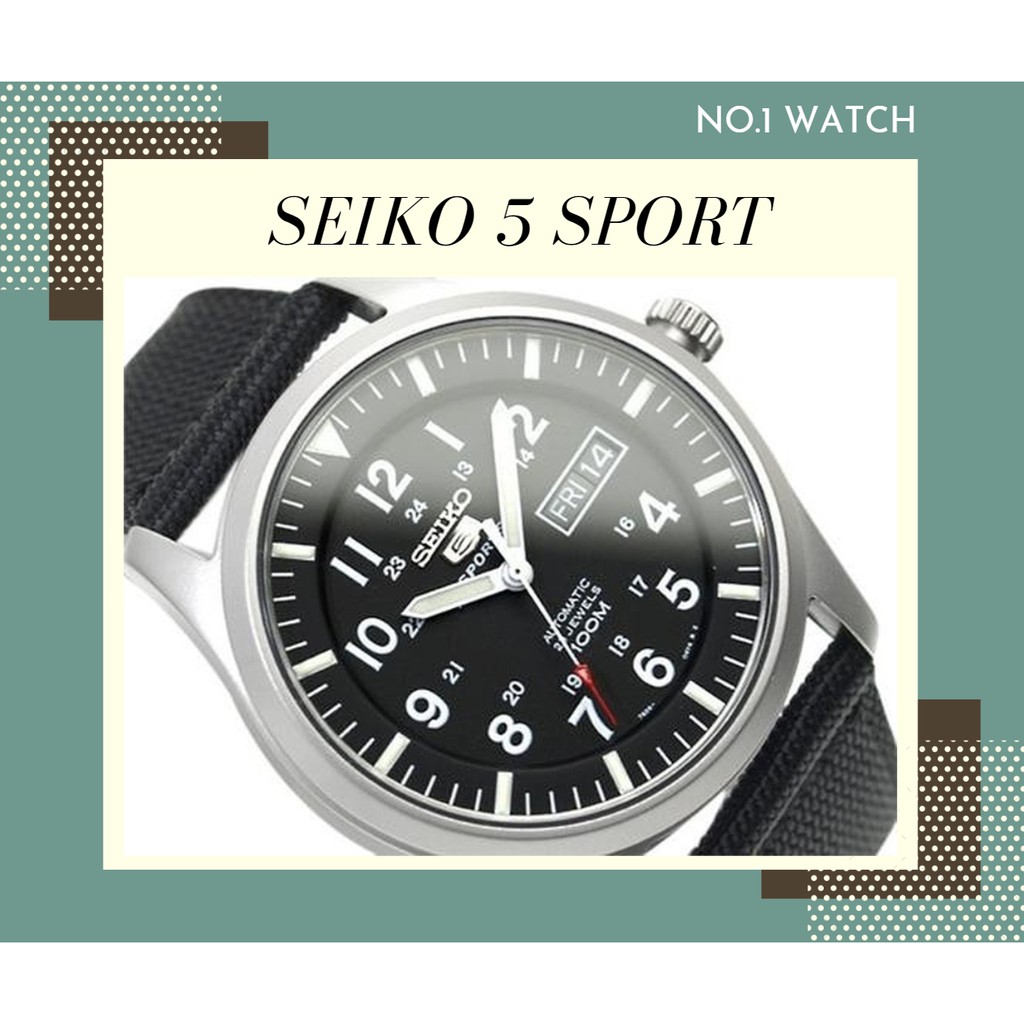 [HÀNG CHÍNH HÃNG] Đồng hồ nam Seiko 5 Sport quân đội