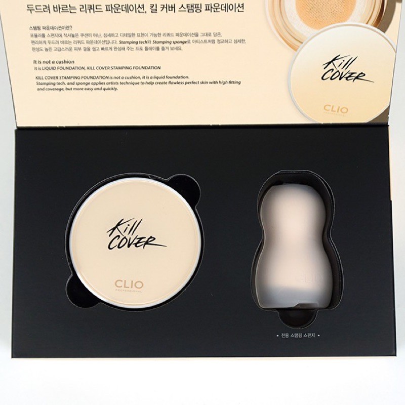 SALE Kem Nền Clio Kill Cover Stamping Foundation SPF50+ PA+++