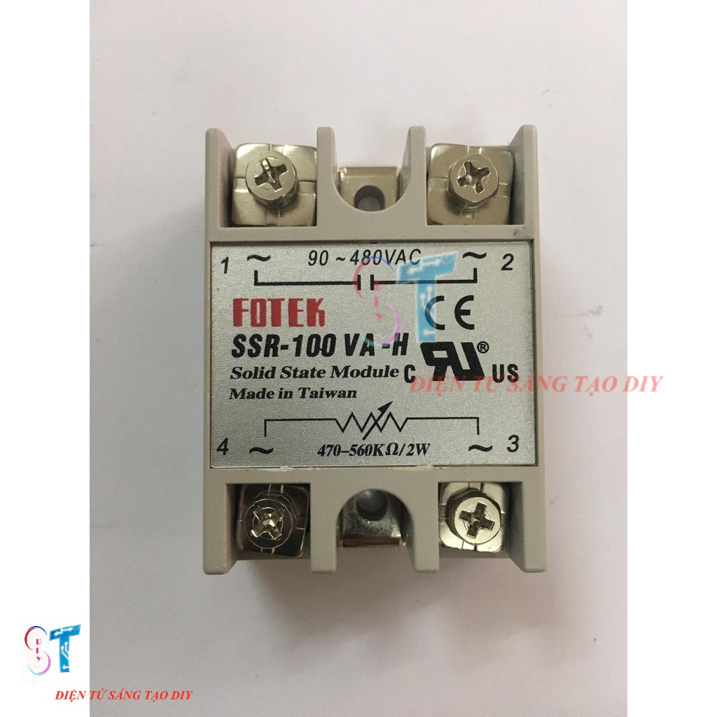 Rơ le bán dẫn Solid State Module SSR-100VA-H Fotek