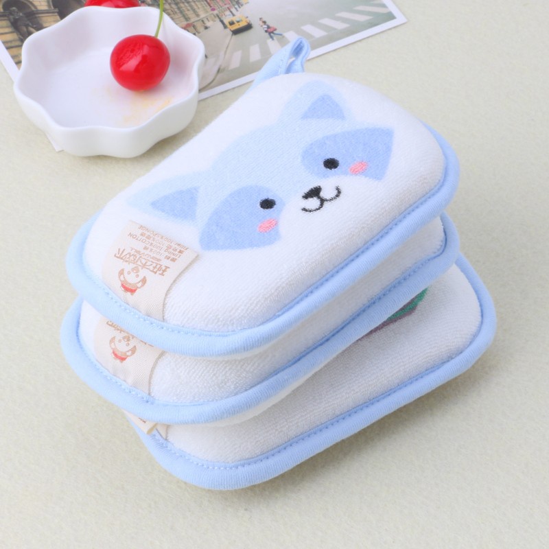 Mút xốp tắm cotton chà rửa cơ thể dành cho bé sơ sinh