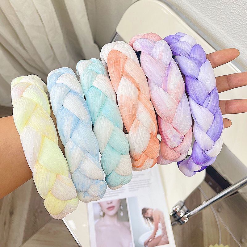 Băng Đô Cài Tóc Dạng Xoắn Phong Cách Hàn Quốc Cổ Điển Thời Trang Xuân Hè Chất Lượng Cao Cho Nữ