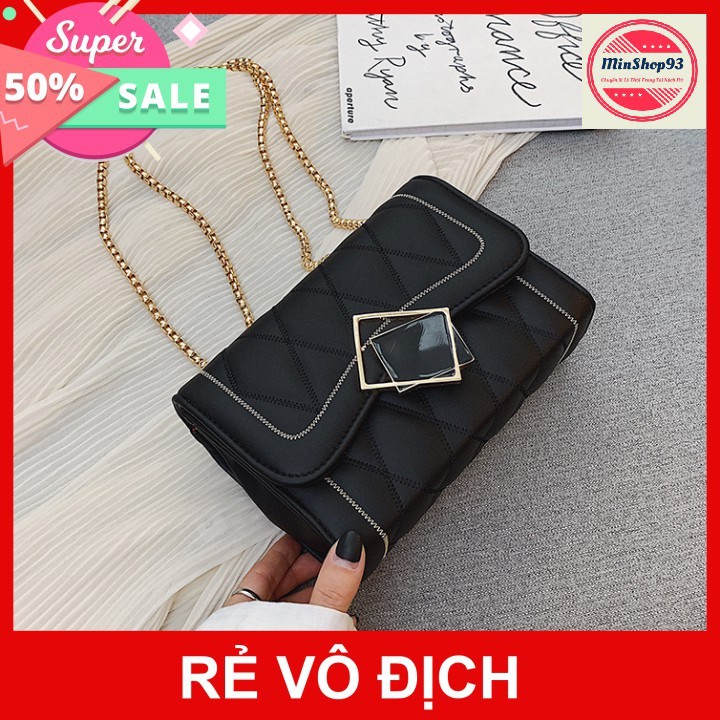 Túi Xách nữ khóa gương sang trọng Túi Đeo Chéo Nữ style Hàn Quốc phong cách trẻ trung