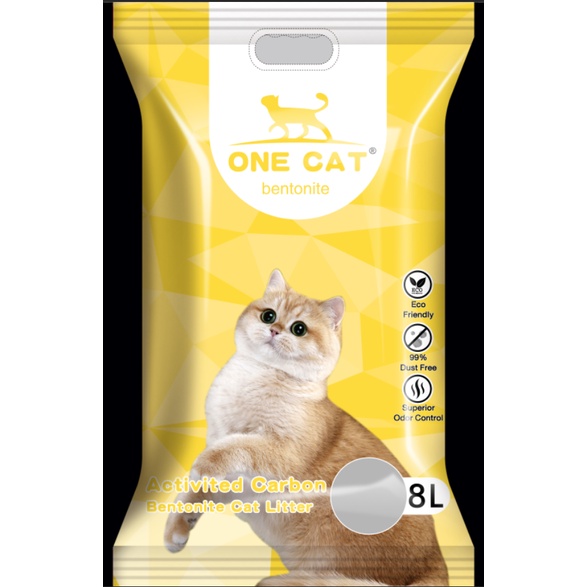 [PHÂN PHỐI] - Cát vệ sinh mèo One Cat Litter 8L/ 4kg - mix than hoạt tính siêu vón