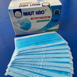 Khẩu trang y tế Nhựt Hào kháng khuẩn cao cấp ( hộp 50 cái)