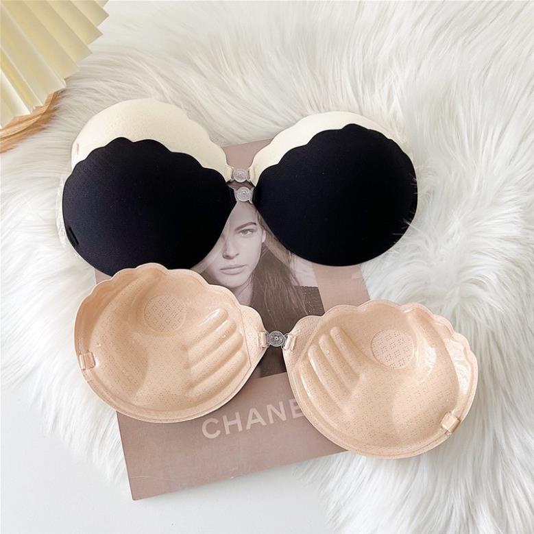 Áo Dán Softie Nâng Ngực Tạo Khe Cài Trước Vỏ Sò Thông Hơi P45