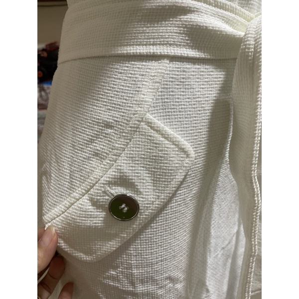 Đầm Kasper dư xịn vải đẹp hàng hiếm màu trắng size 10