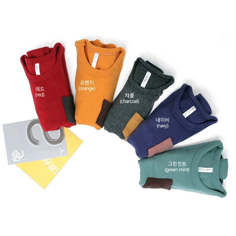 Áo thun tay dài cổ tròn cho bé trai &amp; gái từ 2-7 tuổi