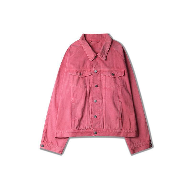 Jiashucheng Áo Khoác Denim Màu Sắc Thời Trang Cho Nam Nữ