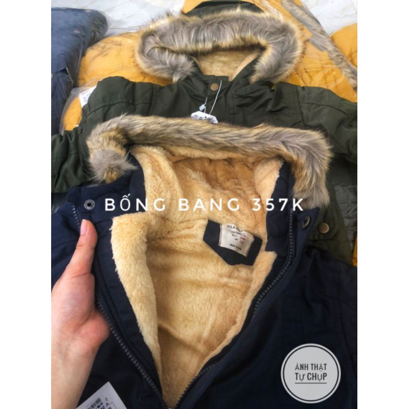 Áo PARKA Lót Lông cho bé hàng sẵn