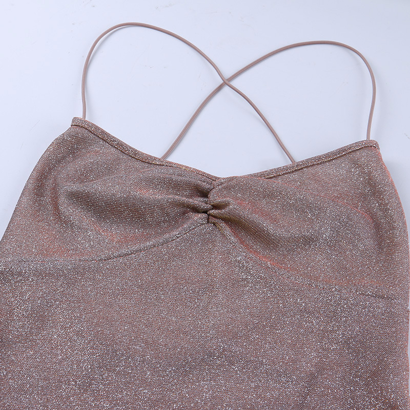 DUNEA Đầm 2 dây hở lưng quyến rũ thời trang nữ tính