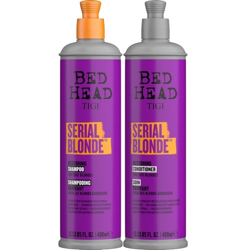 Dầu Gội &amp; Dầu Xả Tigi Bed Head Tím – Phục hồi hư tổn cho tóc tẩy