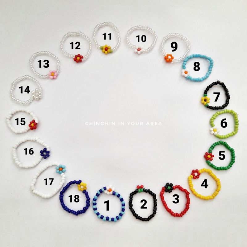 Nhẫn hạt cườm basic