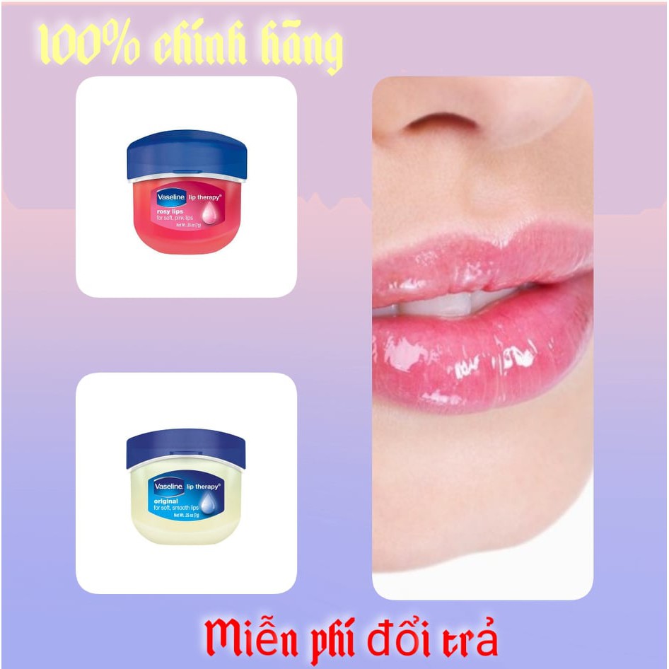 Son dưỡng môi Vaseline tái tạo sắc tố môi 7g